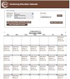 Continuing Education Calendar