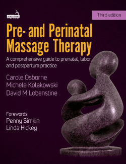 pre and perinatal massage therapy book cover.