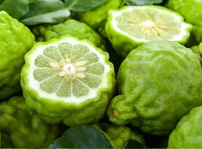 bright green citrus fruits.