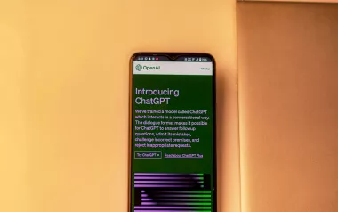 A smartphone screen showing ChatGPT.