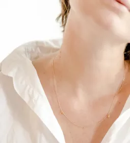 a women stretching her neck.