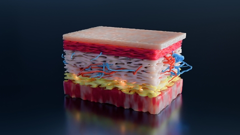Skin layers, anatomy, tissue comparison.